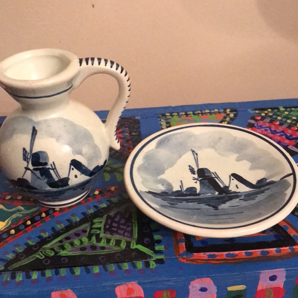 Delfts Pitcher & Plate- Mini - Picture 12 of 12